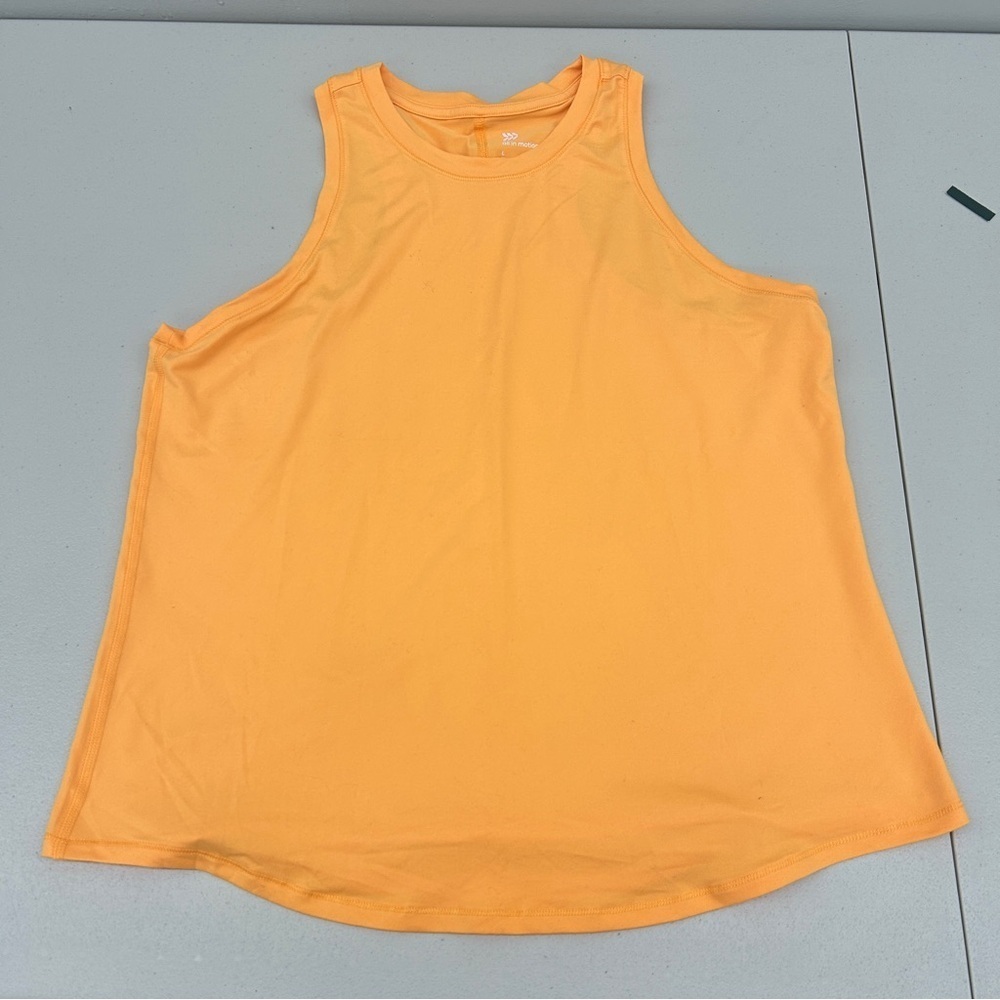 All in Motion Vibrant Orange Tank Top size L